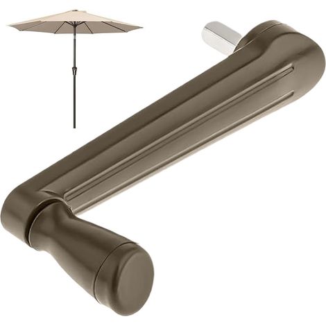 Pièces de Rechange pour Parapluie - Manivelle Réglable pour Toit de Store de Table,Accessoires de Toile avec Manivelle Ergonomique pour Plage, Jardin, Parc et Terrasse,Champagne (1/5)