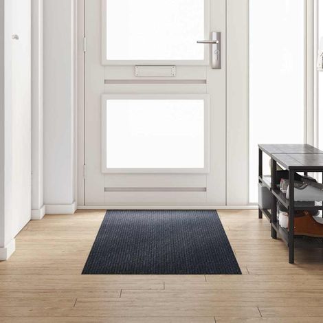 Teppichläufer Anthrazit 80 x 250 cm Stoff