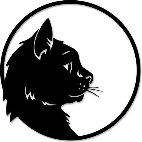 Decortie METALL DEKORATION - NO:24 CAT PROFILE - NO:24 CAT PROFILE