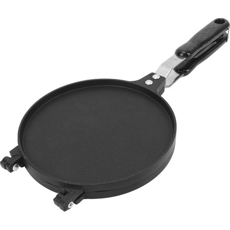 Presse à rouleaux d'œufs, poêle en aluminium anti-adhésif, Tortilla avec poignée pour la cuisine, Style brillant de 6.8 pouces. (1/5)