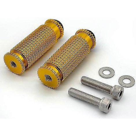CNC-gefräste Aluminium-Motorrad-Fußrasten, 8 Farben, 8 mm, passend für Ducati Diavel 1115 Carbon, 1116 AMG, 1112 – Gold (1/5)