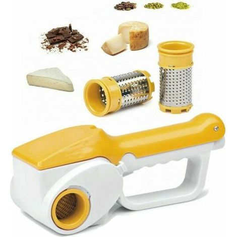 Vtizikl Grattugia elettrica ricaricabile doppio rullo per formaggio cucina casa HM-6112