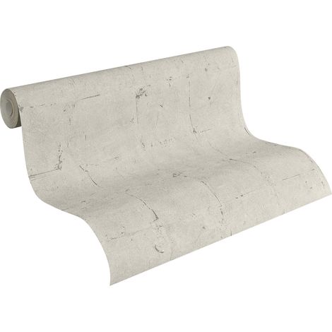 papier peint effet béton gris et beige - A.S. Création (1/5)