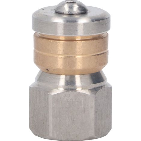 Lance de nettoyage haute pression acier inoxydable laiton compact mini buse de vidange pour eau chaude et froide 5000 PSI filetage femelle G3/8 (1/5)