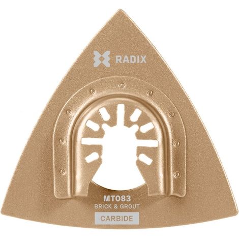 Râpe multitool triangulaire - Radix - Carbure - 78 x 78 x 78 mm - 30-40 grit (1/3)