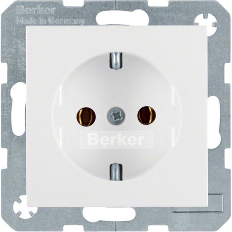 B.Square/S.1/B.3/B.7 Enchufe individual con o sin clavija Schuko, color blanco 47431909