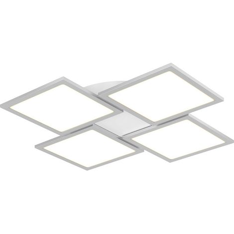 LED Deckenleuchte "Ilira" aus Aluminium dimmbar mit Fernbedienung für Küche von Lucande (1/5)