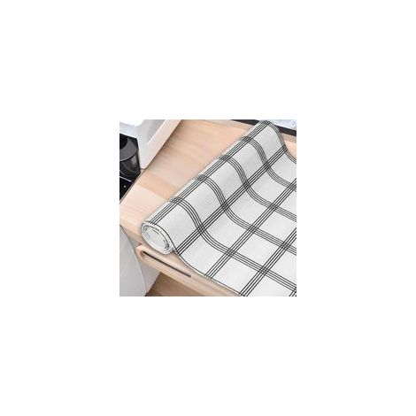 Revêtement d'étagère antidérapant - Épais - Imperméable - Tapis à carreaux pour étagères, placards, table (30 cm x 3 m) (1/5)