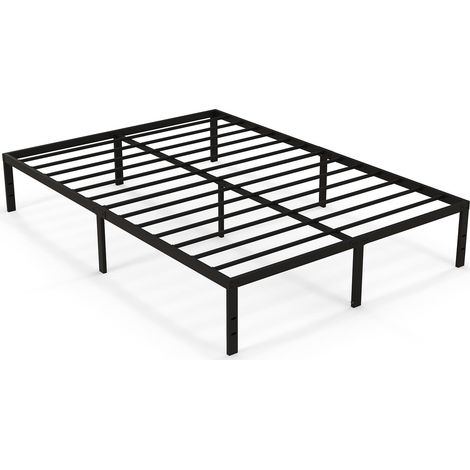 COSTWAY Double Size Heavy Duty Metal Platform Bed Frame (1/5)