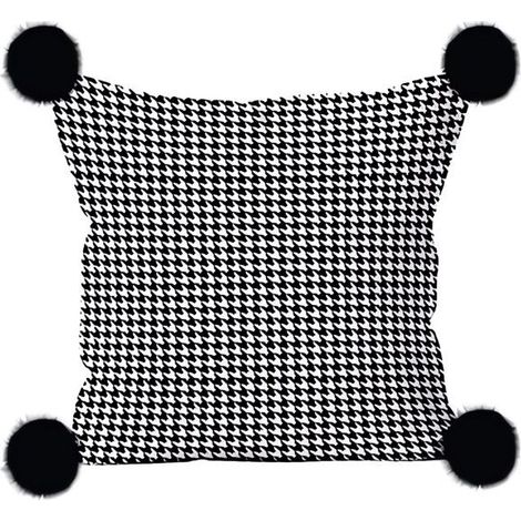 Filiyano-Coussin en microfibre polaire 45 x 45 cm VICTORIA, par Soleil d'ocre Noir