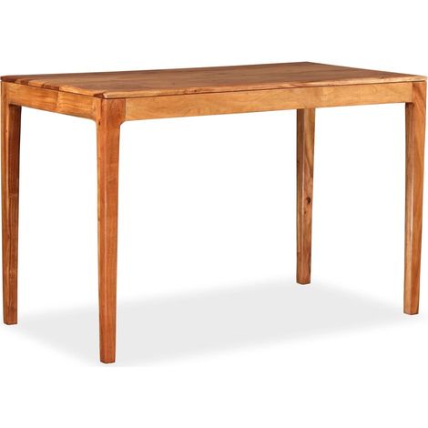vidaXL Dining Table Solid Wood 118x60x76 cm (1/5)
