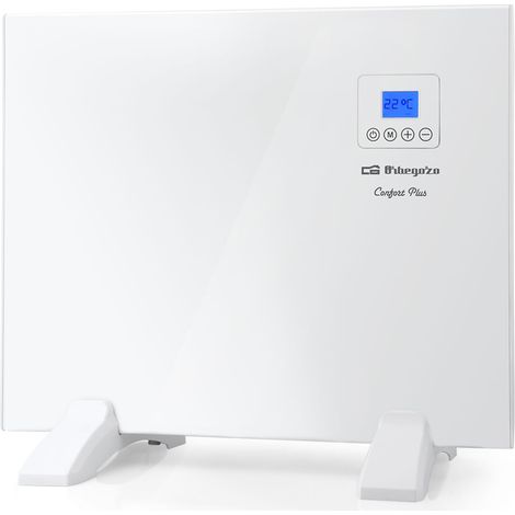 Panel radiante Orbegozo REH 500 A, rápida convección y difusión del calor, programador diario y semanal, mando a distancia, termostato digital, 500 W (1/4)