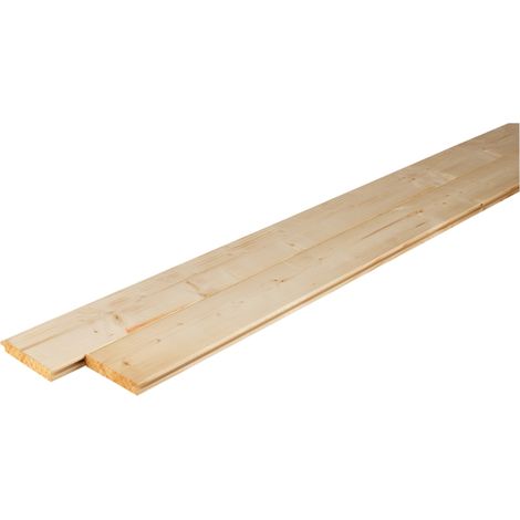 Confezione 10 pz Perlina in Legno di Abete Massello 1x10x200 cm - per Perlinato Fai da Te (1/3)