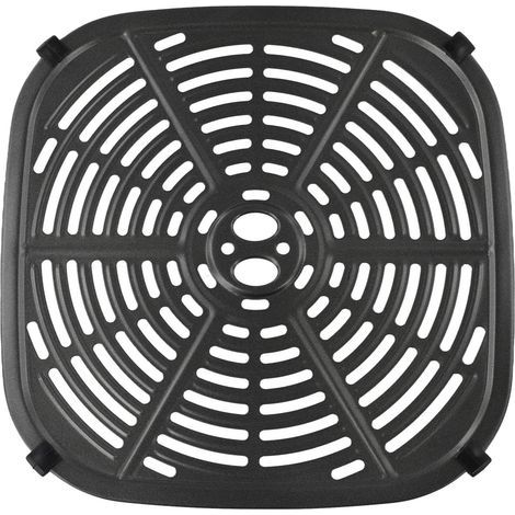 Doublure pour friteuse à air, insert carré noir pour panier de cuisine, accessoires de cuisine pour friteuse à air, 22,5 x 22,5 cm (1/5)