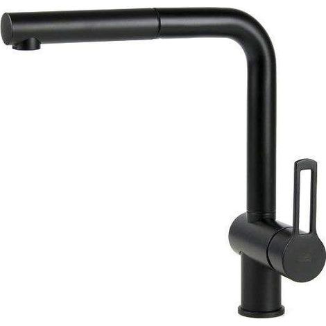 Paffoni Ringo - Robinetterie d’évier avec embout extractible, noir mat RIN185NO