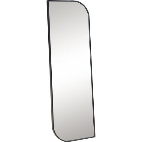 Specchio decorativo moderno da parete 120 x 40 cm nero 030010189