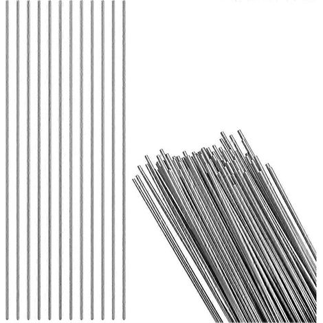 30 baguettes de soudure en aluminium, fondantes à basse température, sans flux, fil de soudure universel pour métaux, 1,6 mm (1/5)