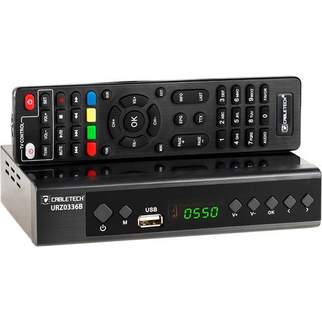 Décodeur TV terrestre Cabletech DVB-T2 DVB-C Hevc H.265 10 bits