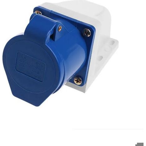 Prise de courant industrielle, 32 ampères, 3 broches, 220v-250 volts, étanche IP44, 2P + E 32A, 1 pièce (1/5)