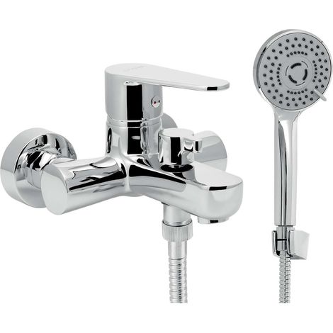 Novaservis Titania Fresh - Wannenbatterie mit Zubehör, Abstand 100 mm, Chrom 96025,0E