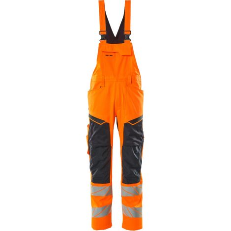 Mascot Warnschutz Latzhose 19569-236-14010 Gr. 90C46 hi-vis orange/schwarzblau (1/4)