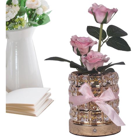Roses Lumineuses 3 Couleurs, Variateur, Rose en, Romantique (1/5)