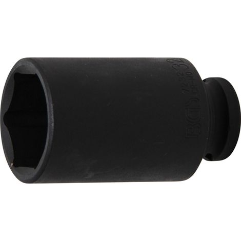 Llaves de vaso impacto hexagonal, largo  entrada 12,5 mm (1/2")  32 mm