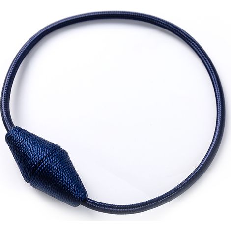 Embrasses de Rideau Magnétiques avec Aimant Plus Grand de Mise à Niveau, Paquet de 2 Retenues de Draperie de 46 cm pour Rideau Intérieur et Extérieur - Bleu