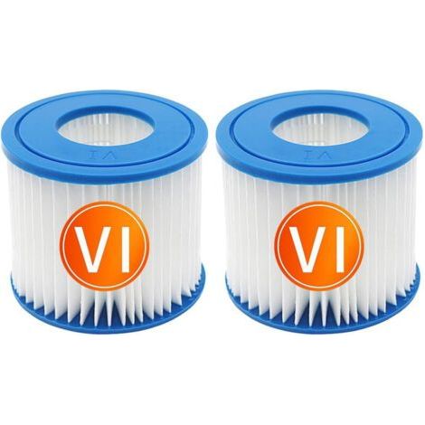 Packung mit 2 Spa-Filterkartuschen, kompatibel mit Best-way Ersatzfiltern der Größe VI und kompatibel mit Lay-Z-Spa Whirlpools. (1/5)