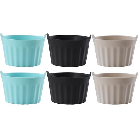 Moule Silicone - 6 Pièces - Résistant Four Micro-Ondes Air Fryer - Pour Gâteaux Muffins Tartes - Lot Complet (1/5)
