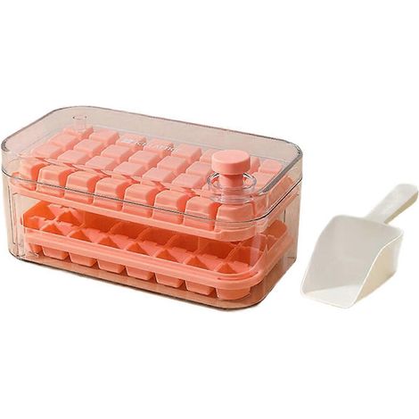 Rosa Eiswürfelform für den Eiswürfelbereiter zu Hause (1/5)