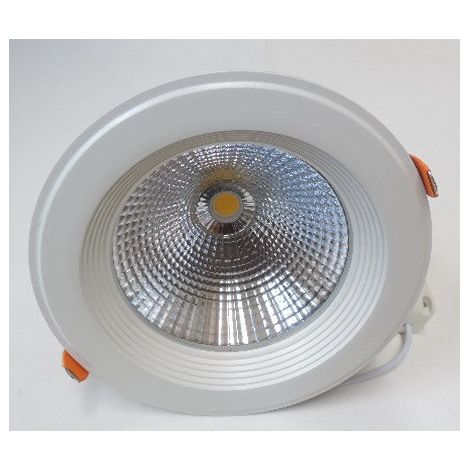 Plafonnier encastré LED 25W Ø 148mm COB blanc naturel 4000K 2440lm avec driver 230V downlight 65° IP20/44 IVAR (1/3)