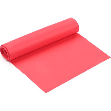 1,8 m langes Widerstandsband für Yoga, Heimfitness, Dehnübungen, Muskelaufbau, Physiotherapie, Pilates, Flexbänder, rot (1/5)