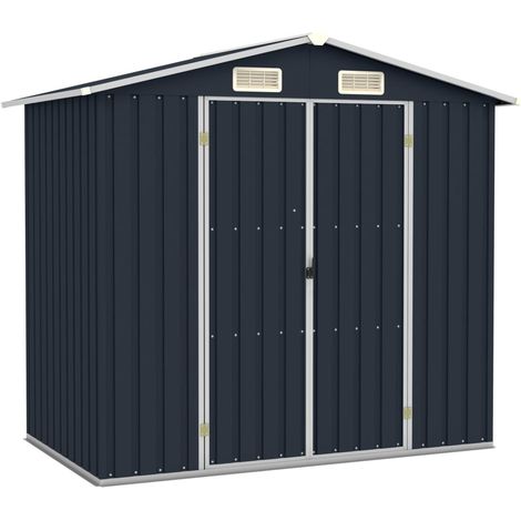 Abri de jardin Anthracite 205x129x183 Acier galvanisé (1/5)
