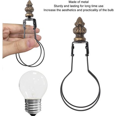 Adaptateur Lampe Clip 2pcs Fixation Abat-jour Métal Noir pour Salon Bureau (1/5)
