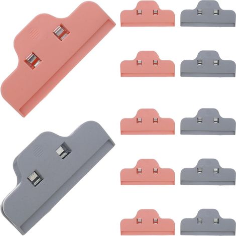 Clips de fermeture pour sacs conservation alimentaire, lot 12 (6 (1/5)