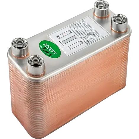 Échangeur de chaleur à plaques, haute efficacité thermique, conception compacte, 60 Assiettes (1/2)