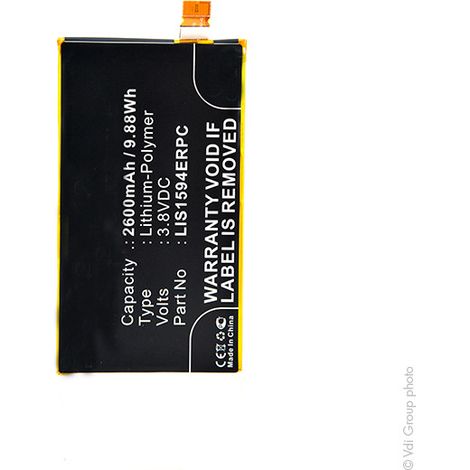 NX - Batterie téléphone, smartphone, GSM pour Sony 3.8V 2600mAh - 1293-871512938715LIS (1/5)