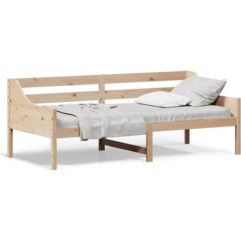 Maison Exclusive - Sofá cama sin colchón madera maciza de pino 80