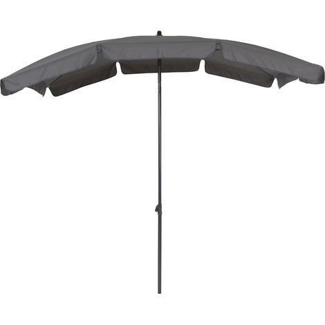 Greemotion Ombrellone con protezione UV – Ombrellone da balcone in grigio antracite – ombrellone pieghevole – ombrellone rettangolare – per terrazzo e giardino