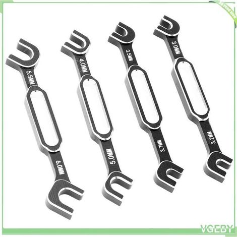 Clé à molette RC - FAFEICY - VGEBY - Aluminium - 4 clés - Diamètres 3,0–6,0 mm (1/5)
