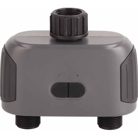 Minuteur d'arrosage automatique WiFi 2 zones, filetage G3/4, pour jardin, 100-250 V, prise UE (1/5)