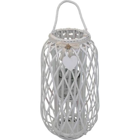 GENEVIEVE - lanterna in vimini tondo 18 x 66 cm