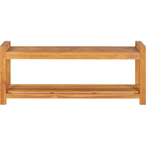 Maison Exclusive - Sitzbank 120 cm Massivholz Teak (1/5)
