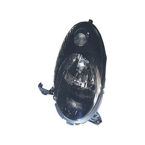 Phare avant gauche H4 fond noir Nissan Micra K12 phase 1 et 2 2003-2007