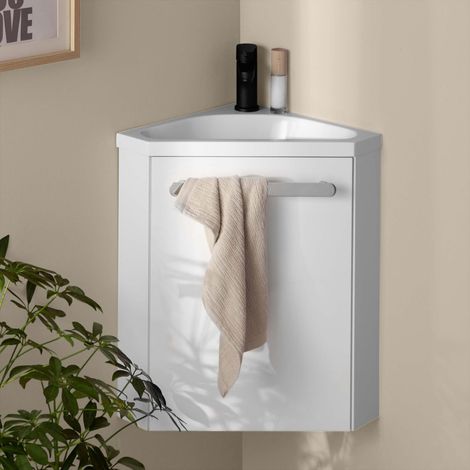 Conjunto de lavabo y grifería de esquina SKINO