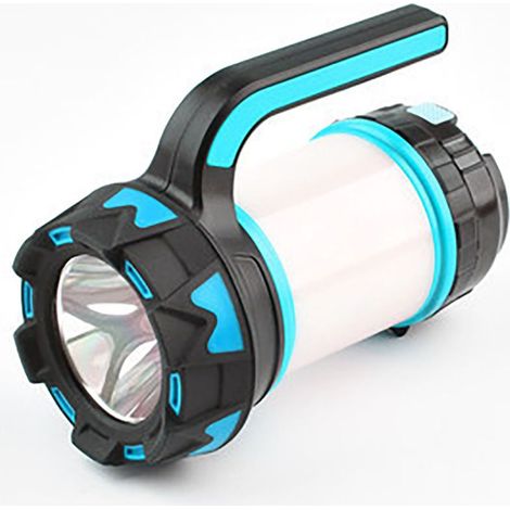 Lanterne LED Rechargeable,Lampe Camping 360°, Lampe Led Rechargeable Projecteur Portable,Lampe de Camping 6 Modes, Câble USB Inclus,Étanche-Bleu (1/5)