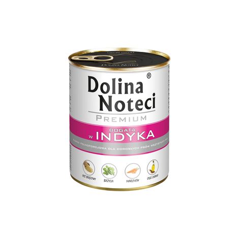 Dolina Noteci Premium Cibo umido per cani al tacchino, lattina da 800 g