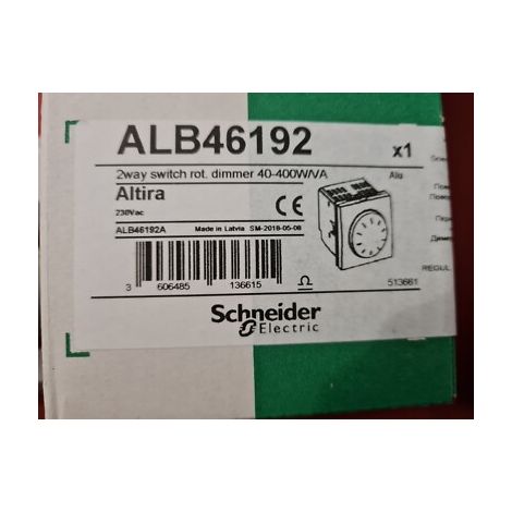 Altira Variateur VA et VIENT 40-400W lampe fluo & led ALU Schneider ALB46192