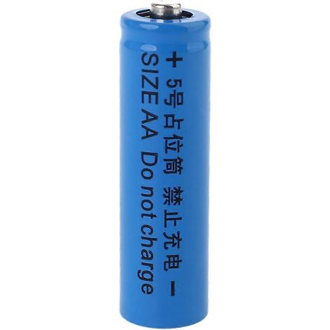 Configuration de fausse batterie pour cellule conductrice cylindrique de remplacement de coque 14500 LR6-AA-